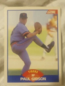 1989 Score Hand On Crotch In Background #595 Paul Gibson - Picture 1 of 1