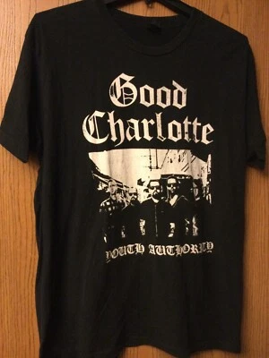 Good Charlotte - "Autoridad Juvenil" - Camisa Negra - XL.  Foto 1 de 3