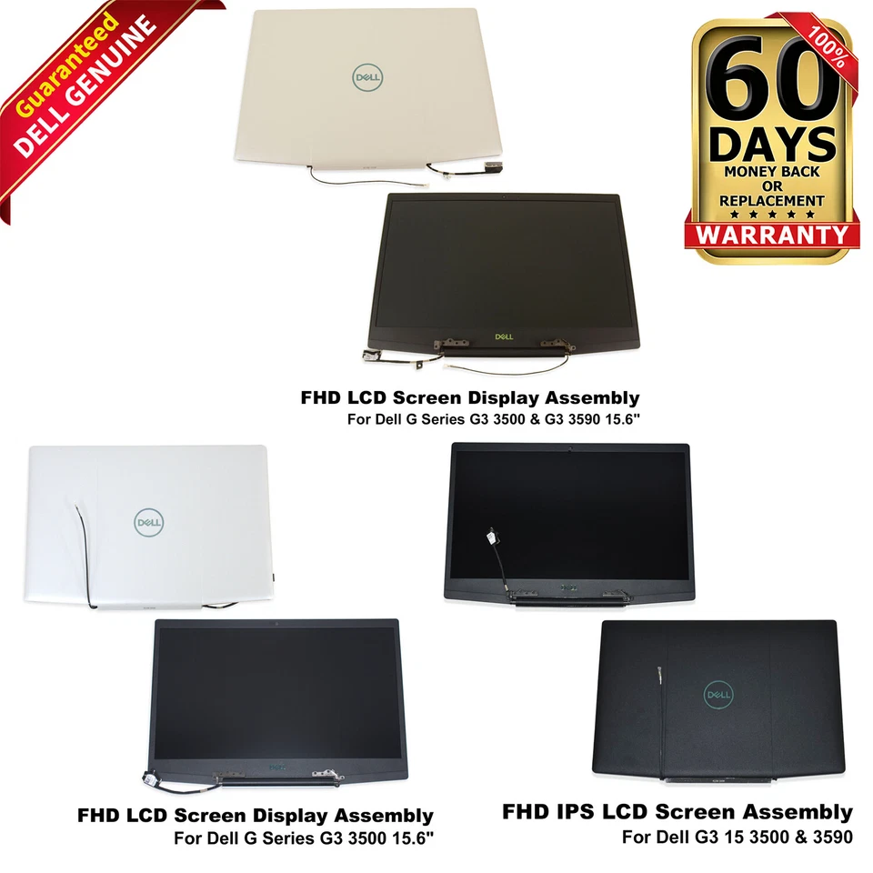 Conjunto de pantalla LCD Dell G3 3500 3590 15,6" FHD 144Hz/60Hz 6J3WC M429Y Foto 1 de 1