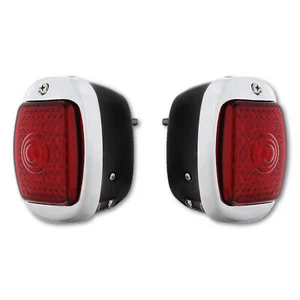 40-53 Chevy GMC Truck L / R LED Sequential Tail Lamp Lens Black Housing Assembly - Picture 1 of 5