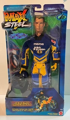 Max Steel JEREMY MCGRATH Extreme мотокросс без страха Mazda Mattel 2001 как новый в коробке - Изображение 1 из 4