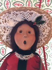Byers Choice Caroler Selling Holly and Ivy