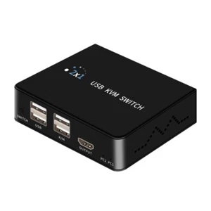 USB KVM HDTV Switcher 2 PC Sharing USB Devices Switcher Box Splitter Box For PC - Afbeelding 1 van 8