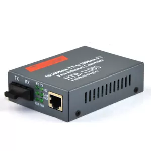 1* HTB-1100S 100M Singlemode Duplex SC Optical Fiber Media Converter Transceiver - Picture 1 of 4