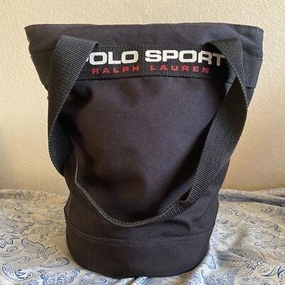 VTG Polo Sport Side Bag Spell Out Travel Tote Bag - Image 1 of 4