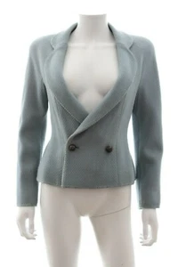Chaqueta a medida de lana tejida Dior / azul - Imagen 1 de 6