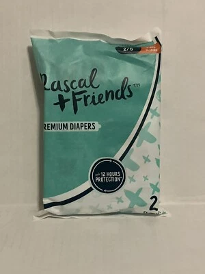 Rascal + Friends 2 Pack Disposable Baby Diapers Size 3/M - Image 1 of 2