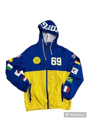 Top Gun Apparel Flags Full Zip Jacket Blue/Yellow - Size M - Image 1 of 4