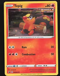 Tepig SWSH172 Cosmos Holo Pokemon SWSH: Sword & Shield Promo Cards NM - Picture 1 of 2