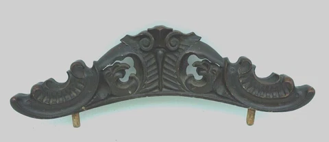 Victorian Carved Rosewood chair frames Antique Decorative Back Rail Finial Cover