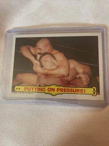 1985 Topps WWF The Iron Sheik Ivan Putski Putting On Pressure! #32   - Picture 1 of 11