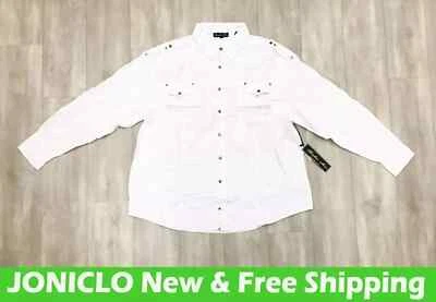 Camisa Hombre Manga L 100% Algodón Blanca Por Knockout Foto 1 de 3