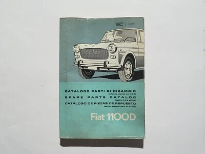 Cubiertas Catálogo Repuestos Mecánicos Fiat Original Fábrica Fiat 1100D 110.456 Foto 1 de 4