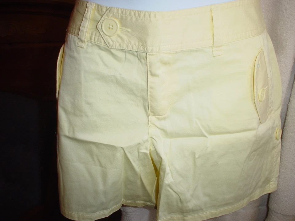 Pantalones Cortos Victorias Secret Vintage Algodón Sarga Talla 10 Amarillo Nuevos Sin Etiquetas Foto 1 de 1