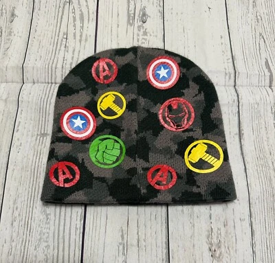 Gorra gorra camuflada con logotipo de superhéroe Marvel Avengers juvenil Foto 1 de 4