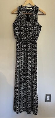 Vestido Studio M Damas Talla Pequeña, Sin Mangas Blanco y Negro Foto 1 de 4