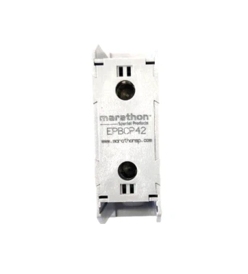 New Marathon EPBCP42 Power Distribution Block Din Rail Mount 200A 600V 1 Pole - Image 1 of 4