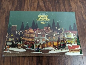 1990 Dept.56 Heritage Village Postcard Great Xmas Card Vintage Rare - Imagen 1 de 4