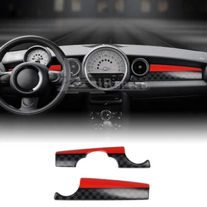 For Mini Cooper R55 R56 R57 2009-2013 Dashboard Panel Decorative Cover Trim JCW - Foto 1 di 6