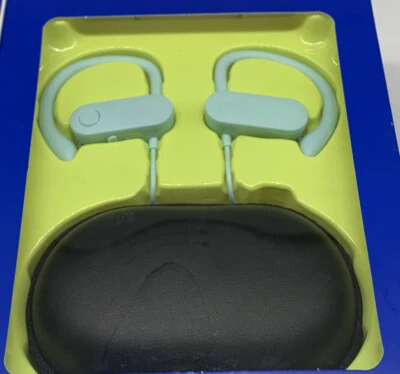 Groove ONN Wireless Sport Earphones 10 Hours Of Playtime IPX5 Aqua With Case - Image 1 of 4