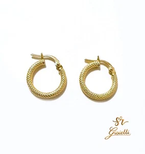 Orecchini ORO GIALLO a forma di Cerchio Pitonati ORO 18KT 750% List. 215€ - Imagen 1 de 8