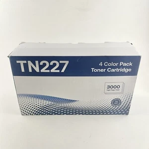 TN227 TN-223BK/C/M/Y High Yield Toner Cartridge 4 Pack Compatible Replacement - Picture 1 of 3