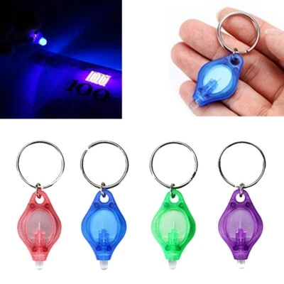 5/10Pack UV Mini Keychain LED Flashlight Key Ring Light Torch Light - Image 1 of 4