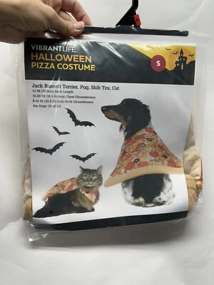 Vibrant Life Perro Mascota Halloween Pizza Disfraz Talla Pequeña Nuevo (SH) Foto 1 de 4