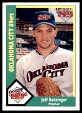 1990 CMC Oklahoma City 89ers Jeff Satzinger Oklahoma City 89ers #8