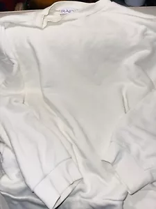 Sudadera Raey Cuello Redondo Japonesa Jersey Gran Tamaño Reino Unido 8 Crema Marfil Hecha en Italia - Imagen 1 de 11