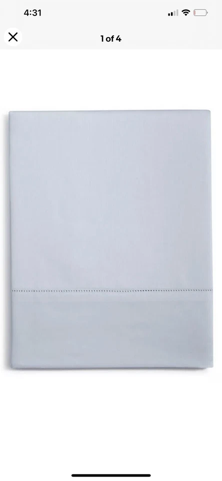 Sábana Ajustable Hotel Collection 680 TcSupima Algodón King Azul Cielo, $275- Foto 1 de 1