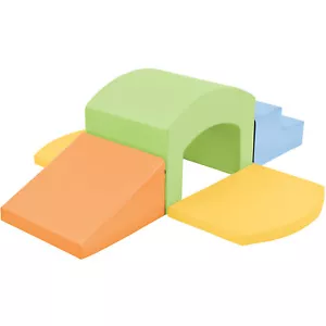 Soft Foam Playset for Toddlers,Safe SoftZone Single-Tunnel Foam Climber for Kid - Picture 1 of 22