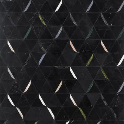 Ivy Hill плитка мозаика плитка 12 «x 20,5» полированный мрамор черный (1,7 кв футов каждый) - Изображение 1 из 4