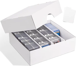 Caja de almacenamiento de tarjetas coleccionables - Organizador impermeable con divisores, 1 paquete - Imagen 1 de 12