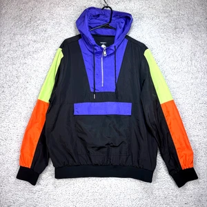 Taco Bell x Forever 21 Jacket Colorblock Anorak Windbreaker Hoodie Men's Size L - Picture 1 of 6