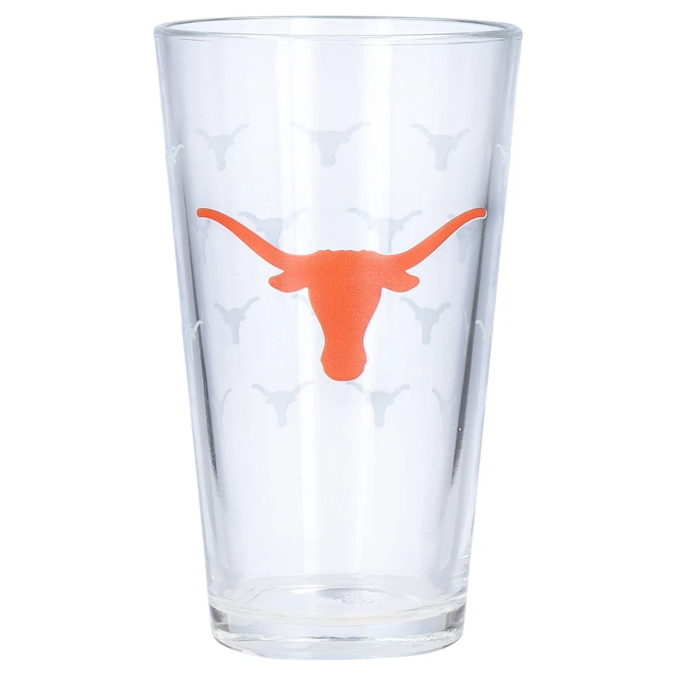 Texas Longhorns Satin-Etched Logo Pint Glasses - Image 1 of 1