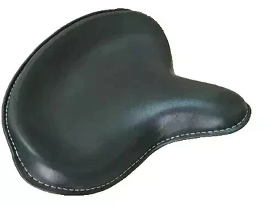 HARLEY WLA WLC VL UL EL WL CABEZA DE NUDILLO ASIENTO INDIVIDUAL CABEZA PLANA NEGRO Cuero Genuino Foto 1 de 4