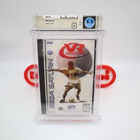 Sega Saturn Game VR SOCCER - WATA GRADED 8.5 A! NEW & Factory Sealed!
