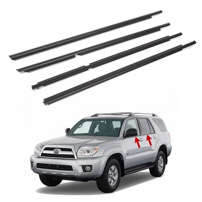 Kit de 4 tiras de intemperie para molduras de cinturón de sellado de puerta para Toyota 4Runner 2003-2009 2008 Foto 1 de 4
