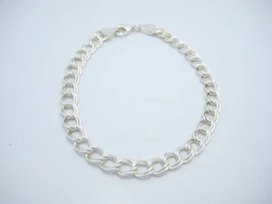 SU Sterlingsilber 6 mm Kettenglied Bettelarmband 7,5 Zoll - Bild 1 von 5