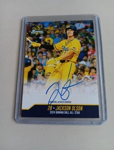 Jackson Olson signierte Savannah Bananas 2025 Auswahl Baseballkarte 1/200 seltene Karte - Bild 1 von 2