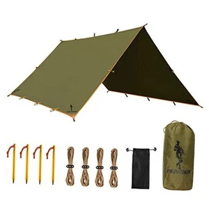  Waterproof Portable Tarp Multifunctional Outdoor Camping Traveling Awning  - Picture 1 of 7