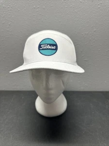 Titleist Hat Cap Snap Back White Youth Panel Boardwalk Circle Logo Golf Golfer - Picture 1 of 10