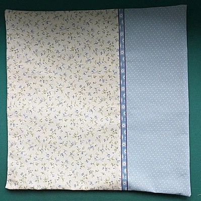 Rosen Kissenbezug, Kissen Hülle, Westfalenstoff, blau Sofakissen 30 x 30 cm - Bild 1 von 3