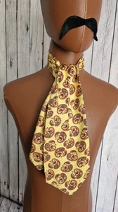 Tootal Vintage Paisley Pattern Cravat in Yellow Rayon Wash As Silk Mod BA97L - Picture 1 of 8