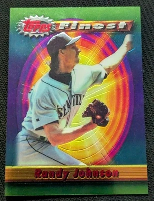 1994 Topps Finest - Randy Johnson #213 Seattle Mariners - Image 1 of 2