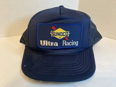 Sunoco Ultra Racing Trucker Hat. Blue Mesh. Vintage. Small Stain. See Pic Foto 1 de 3