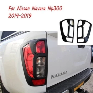Fits For Nissan Navara D23 Np300 14-19 Surround Cover Rear Tail Light Matt Black - Picture 1 of 5