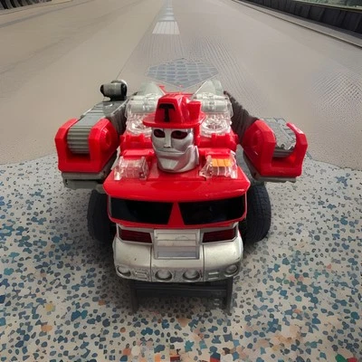 Vintage Tonka Fire Truck Transformer Rescue Roy WORKING Lights Sound Hasbro Tomy - Image 1 of 4