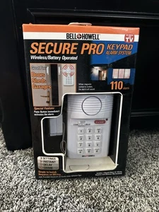 Secure Pro Keypad Alarm System BELL+HOWELL Wireless Battery 3 Settings and PANIC - Picture 1 of 2